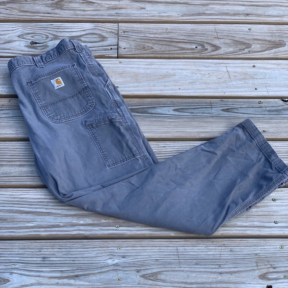 Carhartt Grey Work Cargo Pants 42x30 MINT